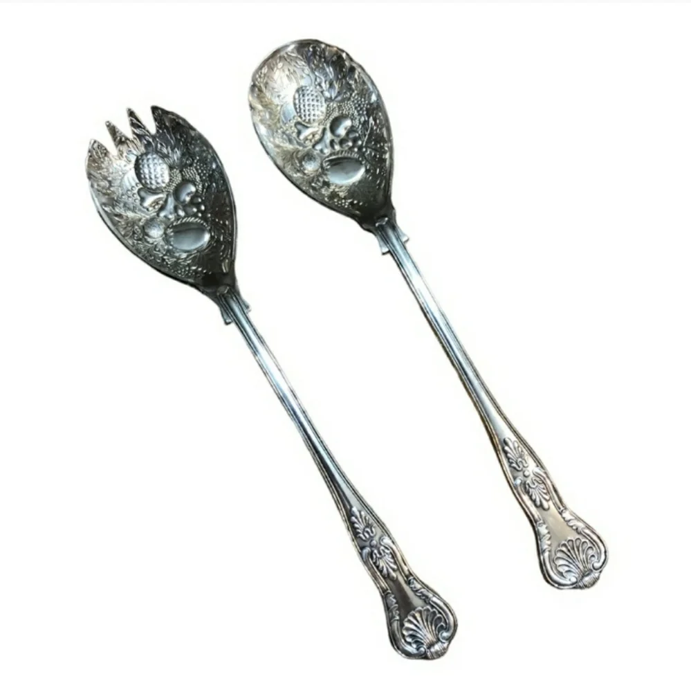 Vintage Silver Plated Serving Set - Kings Fruit MotifVintage EUC!